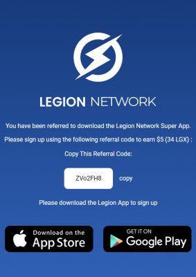 Кошелек Legion Network раздает 34LGX [5$] + 63LGX бонусы за просмотр видео и дополнительно за игры.